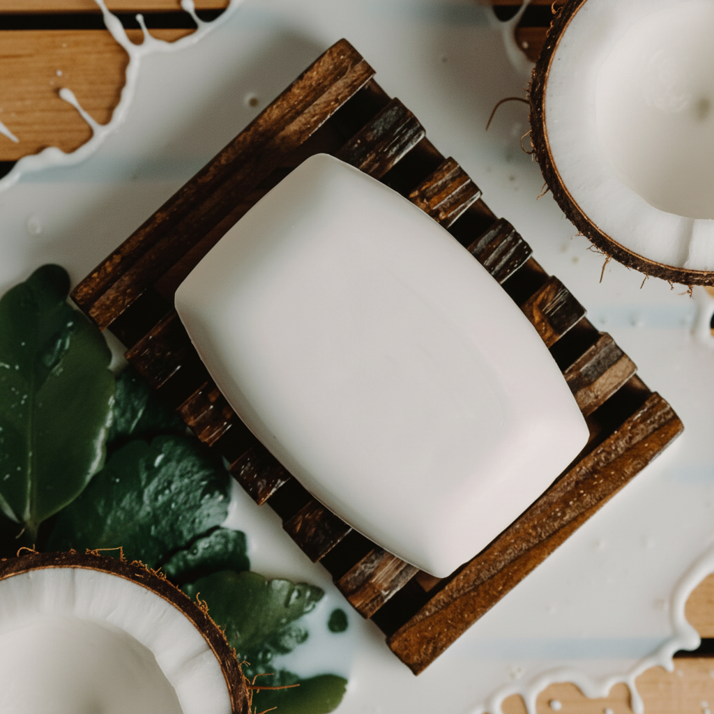 Coconut cream bar soap